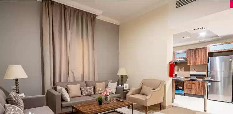 Résidentiel Propriété prête 1 chambre F / F Appartement  a louer au Al-Sadd , Doha #7679 - 1  image 